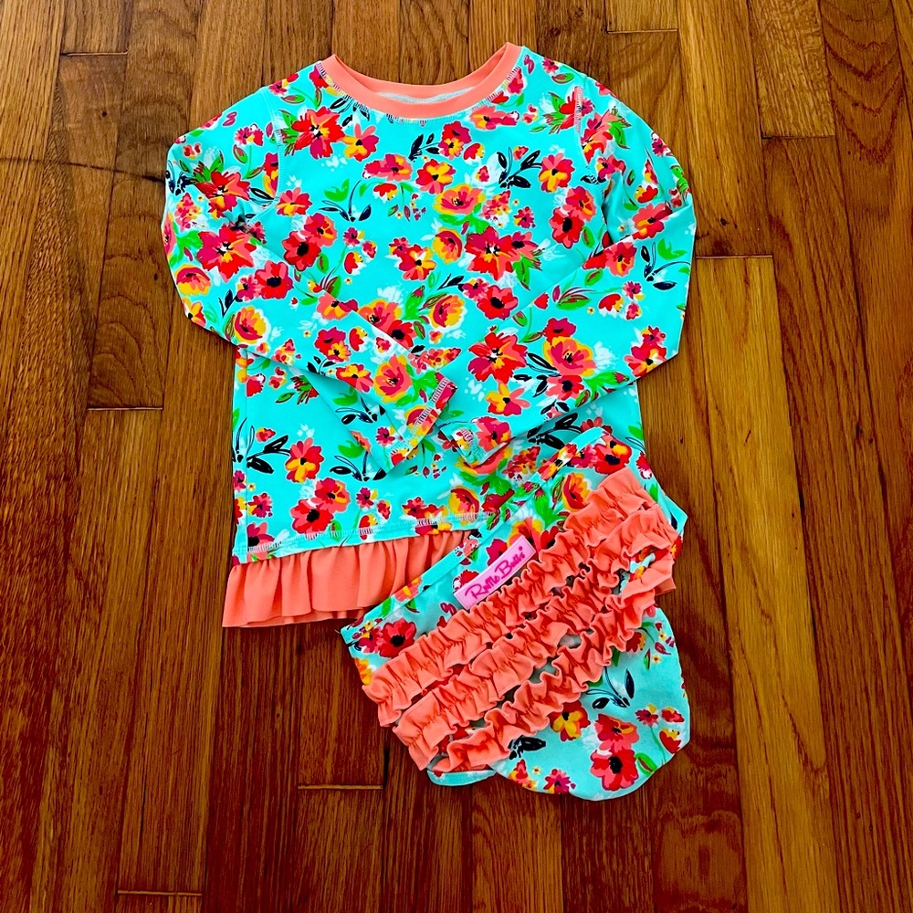 Ruffle Butts size 6 Swim